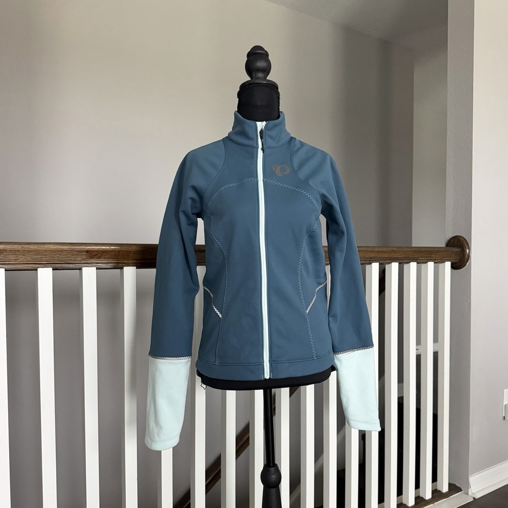 Pearl Izumi Elite Escape Cycling Soft Shell Jacket Womens Medium Teal Biking